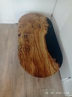 nieuw epoxy salon tafel met eikenhout, Huis en Inrichting, 50 tot 100 cm, Minder dan 50 cm, Nieuw, Epoxy eik