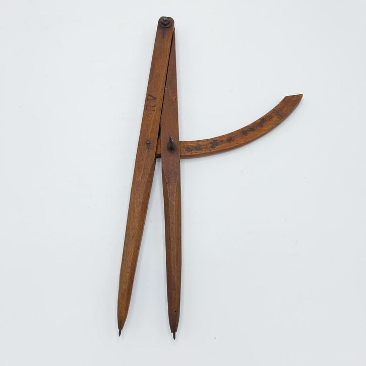 Vroege Houten Passer (55038-14), Antiek en Kunst, Antiek | Gereedschap en Instrumenten, Ophalen of Verzenden