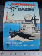 sticker nationale vlootdagen den helder 1990 fregat heli, Verzamelen, Stickers, Verzenden, Zo goed als nieuw, Bedrijf of Vereniging