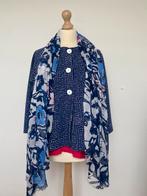 Kyra set – Jasje, top & sjaal, Blauw, Maat 42/44 (L), Ophalen of Verzenden, Zo goed als nieuw