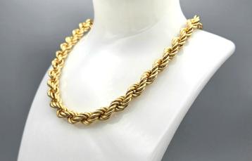 Goud op zilver Rope/Koord ketting 2025/454. 50 Gram. beschikbaar voor biedingen