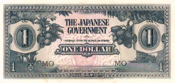 Malaya (Japanese Government) 1 dollar 1942 - UNC beschikbaar voor biedingen