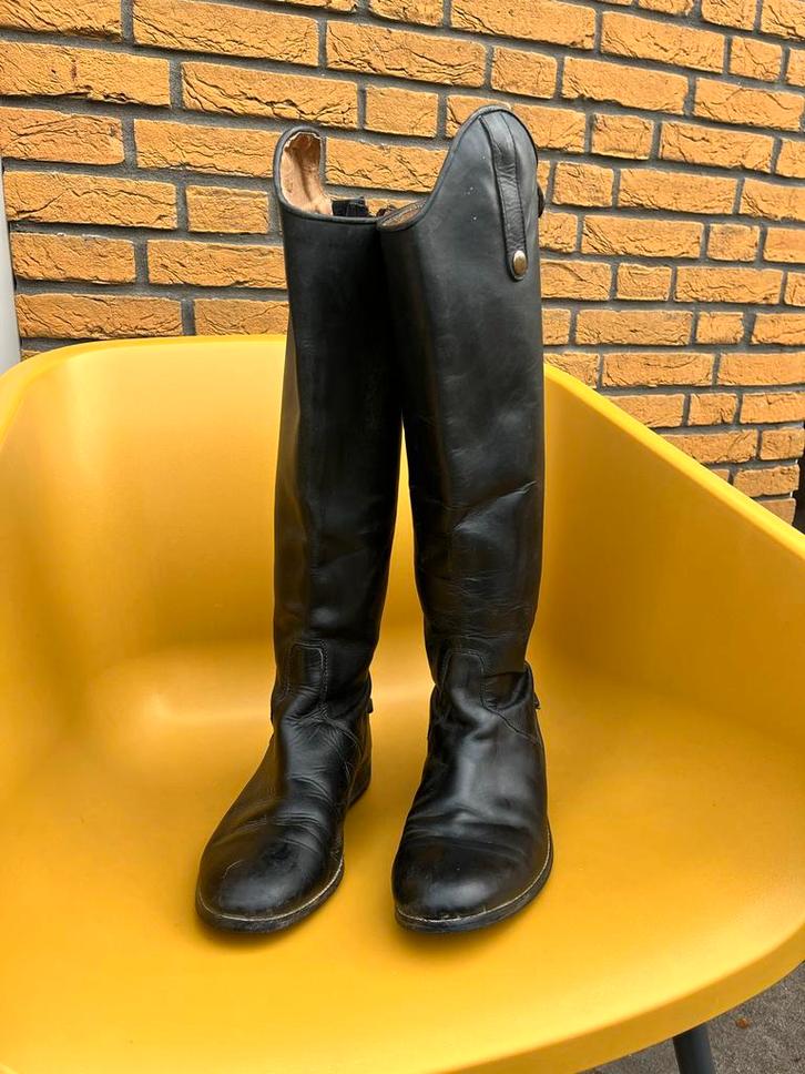 Zwarte leren paardrijlaarzen – maat 40 (Epplejeck), Dieren en Toebehoren, Paardrijkleding, Schoeisel, Dressuur, Ophalen