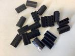 Lego steen aangepast 2x4x1 1/3 gebogen bovenkant zwart, Ophalen of Verzenden, Gebruikt, Losse stenen, Lego