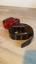 2 leren vintage broek riemen, Overige kleuren, 5 cm of meer, 90 tot 100 cm, Ophalen of Verzenden