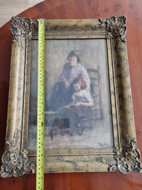 Anna Kerling (1862-1955) schilderij, Antiek en Kunst, Kunst | Schilderijen | Klassiek, Ophalen of Verzenden