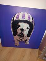 Te koop schilderij met hond, Ophalen