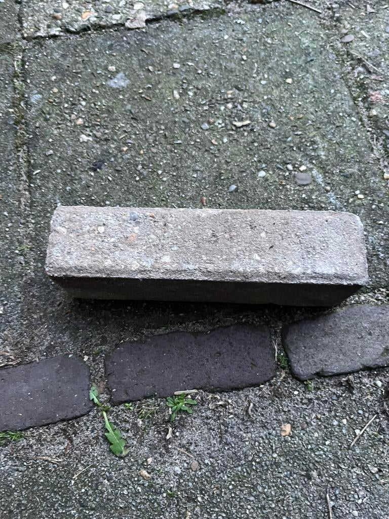 Gebakken straatjlinkers 7 duimertjes 20cmx9cm, Tuin en Terras, Tegels en Klinkers, Overige materialen, Gebruikt, Klinkers, Ophalen of Verzenden