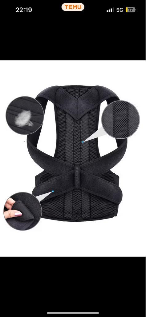 Rugpijn Support - Houding Corrector, Sport en Fitness, Fitnessmaterialen, Nieuw, Overige typen, Rug, Ophalen of Verzenden