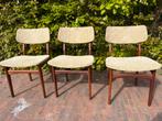 Vintage Mahjongg Vlaardingen Holland stoelen, 3 stuks, Huis en Inrichting, Stoelen, Ophalen, Gebruikt, Vintage, retro, midcentury, jaren 60