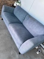 Ribstof blauwe tweepersoons bank, Ophalen, Gebruikt, 150 tot 200 cm, Tweepersoons