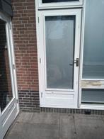 Hardhouten Merbau tuindeur, Ophalen, Gebruikt, 80 tot 100 cm, Buitendeur