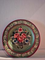 Geschilderd sierbord bloemen,volkskunst, Ophalen of Verzenden