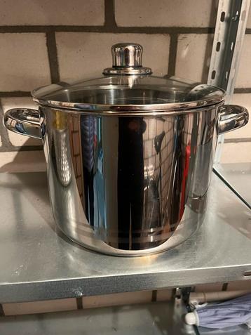 RVS Kookpan 24cm - Zo goed als nieuw in doos! beschikbaar voor biedingen