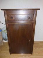 Donker eikenhouten kastje - 49x40x82 cm, Ophalen, Gebruikt, 45 tot 65 cm, 70 cm of meer