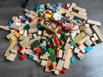 Houten blokken set, Kinderen en Baby's, Speelgoed | Houten speelgoed, Ophalen, Zo goed als nieuw