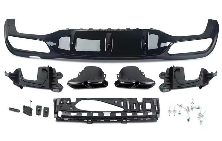 Mercedes E63s AMG Look diffuser + Uitlaatstukken S213/W213, Auto-onderdelen, Carrosserie en Plaatwerk, Bumper, Overige automerken