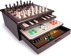 Houten spellenbox, Hobby en Vrije tijd, Gezelschapsspellen | Bordspellen, Ophalen of Verzenden, Nieuw