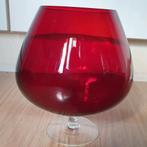 Rood Vintage Cognac Glas Glazen Kerstdecoratie, Ophalen of Verzenden