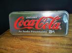 vintage Coca Cola blikje B18xH2,2xD7,5 cm, Ophalen of Verzenden, Gebruikt, Gebruiksvoorwerp