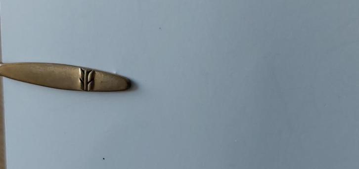 161525 vintage dasspeld WD 008, Sieraden, Tassen en Uiterlijk, Antieke sieraden, Overige typen, Overige materialen, Verguld, Ophalen of Verzenden