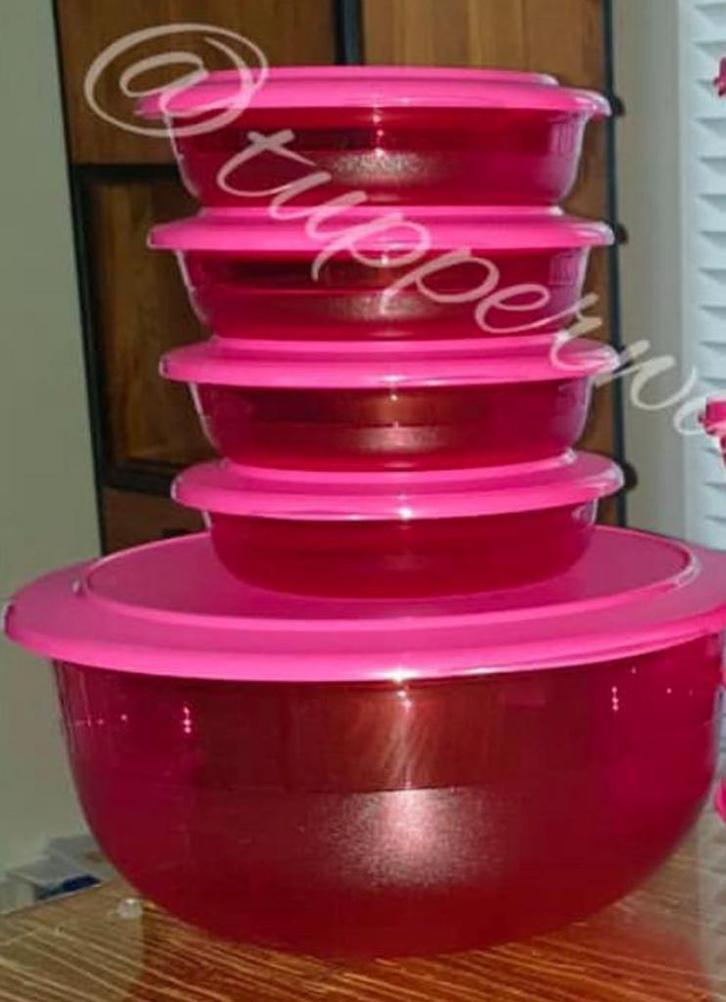 Tupperware exclusieve kom 6L + 4x 350ml multischaaltjes set, Huis en Inrichting, Keuken | Tupperware, Nieuw, Bak of Kom, Ophalen of Verzenden