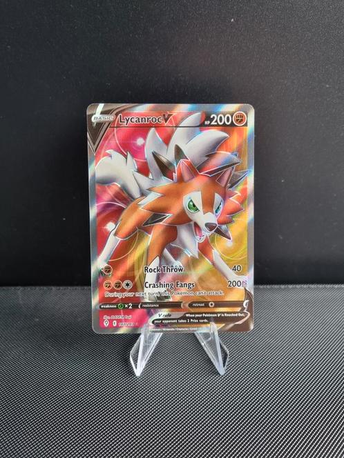 Lycanroc V pokemon kaarten / Evolving Skies 187, Hobby en Vrije tijd, Verzamelkaartspellen | Pokémon, Nieuw, Losse kaart, Ophalen of Verzenden