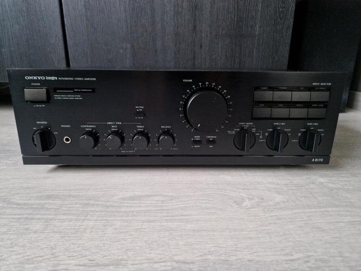 Onkyo Integra A-8170 versterker/amplifier, getest en werkt, Audio, Tv en Foto, Versterkers en Receivers, Zo goed als nieuw, 120 watt of meer