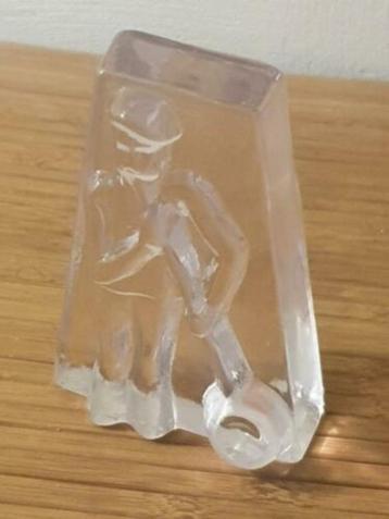 Relief glas beeldje glasblazer ontwerp Christer Sjögren beschikbaar voor biedingen