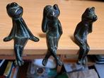Kikkers horen,zien, zwijgen,  brons, Ophalen of Verzenden