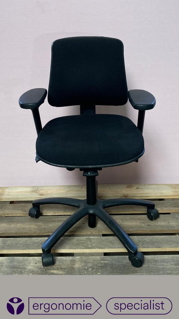 HÖGANÄS +301 kantoorstoel, Huis en Inrichting, Bureaustoelen, Gebruikt, Bureaustoel, Zwart, Ergonomisch, Ophalen