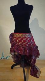 Indiaase tribalbrok, asymetrische bellydance/festival rok, Kleding | Dames, Maat 38/40 (M), Overige kleuren, Ophalen of Verzenden