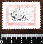 Oude Sluitzegel Amsterdam WATERTAXI STATION Jaren 30, Gebruikt, Ophalen of Verzenden