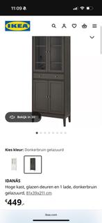 IKEA Idanäs vitrinekast, Ophalen of Verzenden, Zo goed als nieuw, 25 tot 50 cm, 50 tot 100 cm