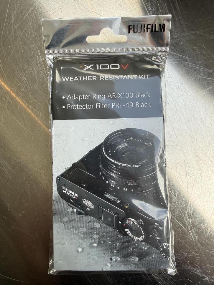 Fujifilm X100V Weather Resistant Kit Zwart (AR-X100  PRF-49), Audio, Tv en Foto, Fotocamera's Digitaal, Nieuw, Fuji, Geen optische zoom