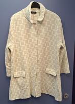 AnneClaire mooi vest wit/zand print drukknopen 48-50 48312, ., Wit, Maat 46/48 (XL) of groter, Ophalen of Verzenden