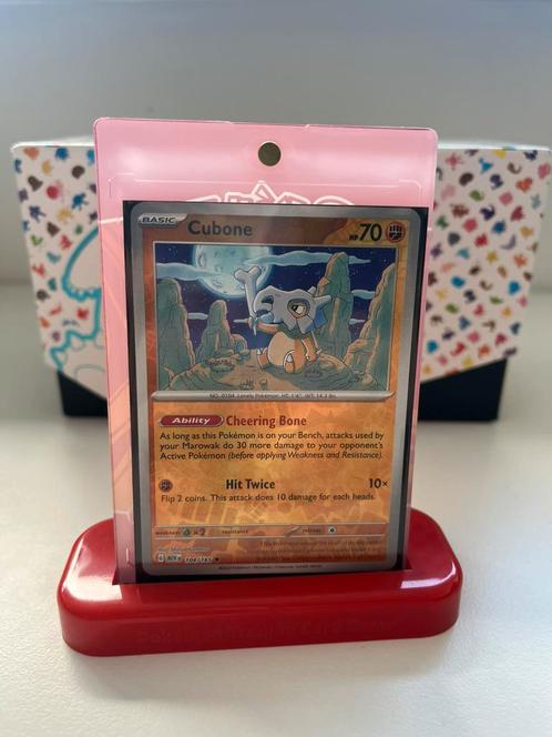 Cubone reverse holo 151, Hobby en Vrije tijd, Verzamelkaartspellen | Pokémon, Zo goed als nieuw, Ophalen of Verzenden