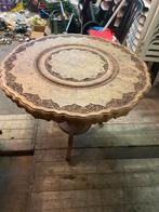 Antiques Oosterse houten bijzettafel  handwerk, Ophalen