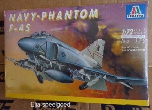ITALERI 1:72 Navy- PHANTOM F-4S-170 modelbouw vliegtuig, Hobby en Vrije tijd, Modelbouw | Vliegtuigen en Helikopters, Zo goed als nieuw