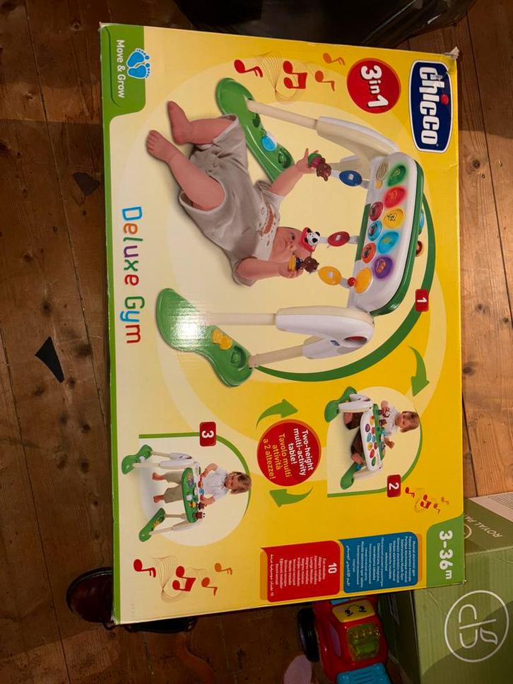 Babygym Chicco Deluxe 3-in-1, Kinderen en Baby's, Speelgoed | Babyspeelgoed, Gebruikt, Babygym, Met licht, Ophalen