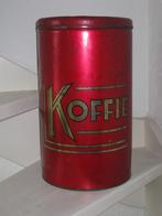 Cafe-Koffie Rood Voorraadblik Goudkleurige Opdruk, Ophalen, Gebruikt, Koffie