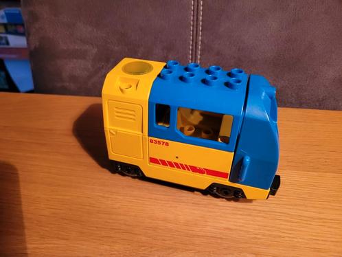 Duplo locomotief "vracht" blauw, met garantie, Kinderen en Baby's, Speelgoed | Duplo en Lego, Gebruikt, Duplo, Ophalen of Verzenden