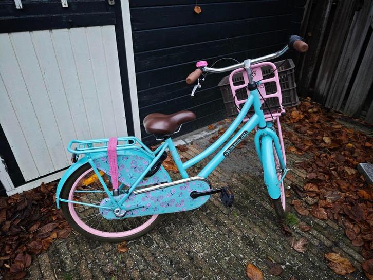 Popal daily dutch basic N3 transportfiets 22inch turq/roze, Fietsen en Brommers, Fietsen | Meisjes, Zo goed als nieuw, 24 inch