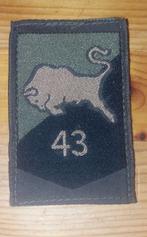 Mouwembleem 43 gemechaniseerde brigade, Ophalen of Verzenden, Landmacht, Nederland, Embleem of Badge