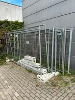 13 stevige bouwhekken met betonvoeten - klaar voor gebruik!, Ophalen, Zo goed als nieuw, Hout, Tuinhek