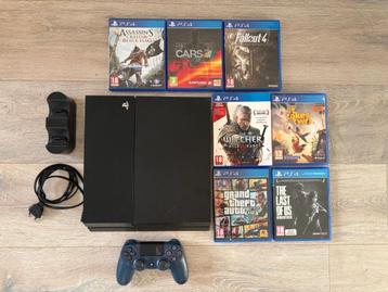 PlayStation 4 500GB met Controller + 7 Spellen beschikbaar voor biedingen