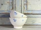Set antieke Franse terre de fer spoelkommen bowls