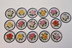 set van 16 vintage onderzetters blikken rozen Tomado, Ophalen of Verzenden, Huis en Inrichting