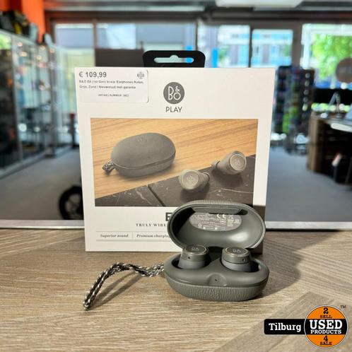 B&O E8 (1st Gen) In-ear Earphones Kolen, Grijs, Zand | N, Audio, Tv en Foto, Koptelefoons, Zo goed als nieuw