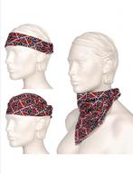 3-in-1 Bandana Rebel Flag - Rood en Wit, biker, rocker, Ophalen of Verzenden, Tweedehands